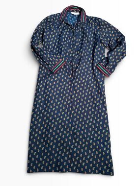 Vintage 70s lightweight washable midi dress M